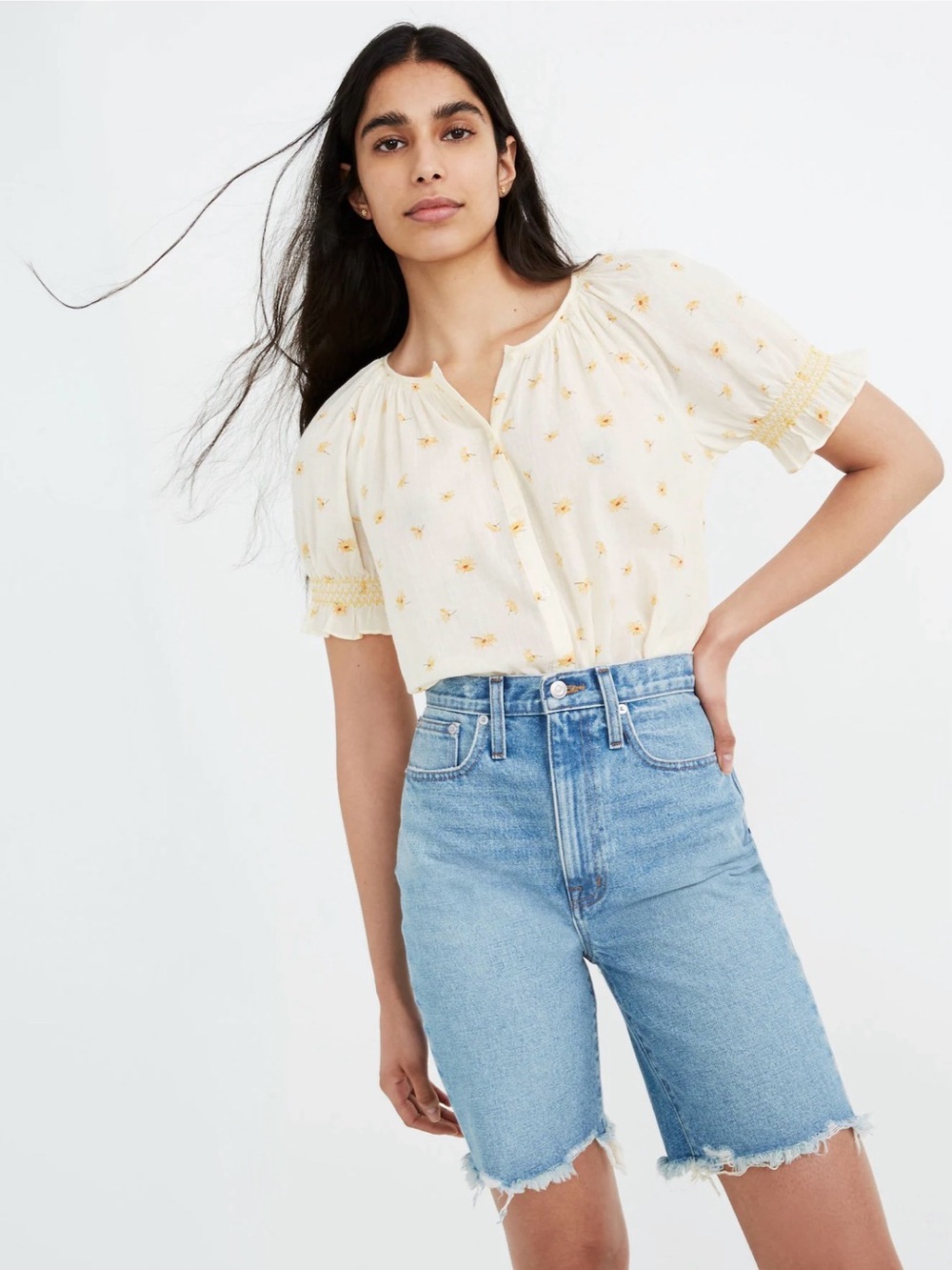 Madewell Long Denim Shorts